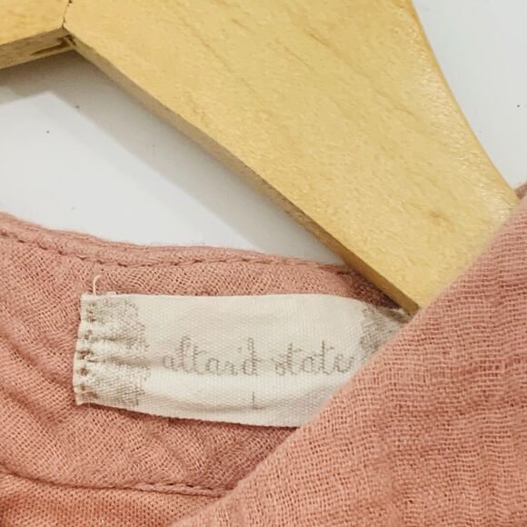 Altar’d State Rose Blush Sleeveless Embroidered Boho Dress Cotton Dress Size L - Picture 6 of 8